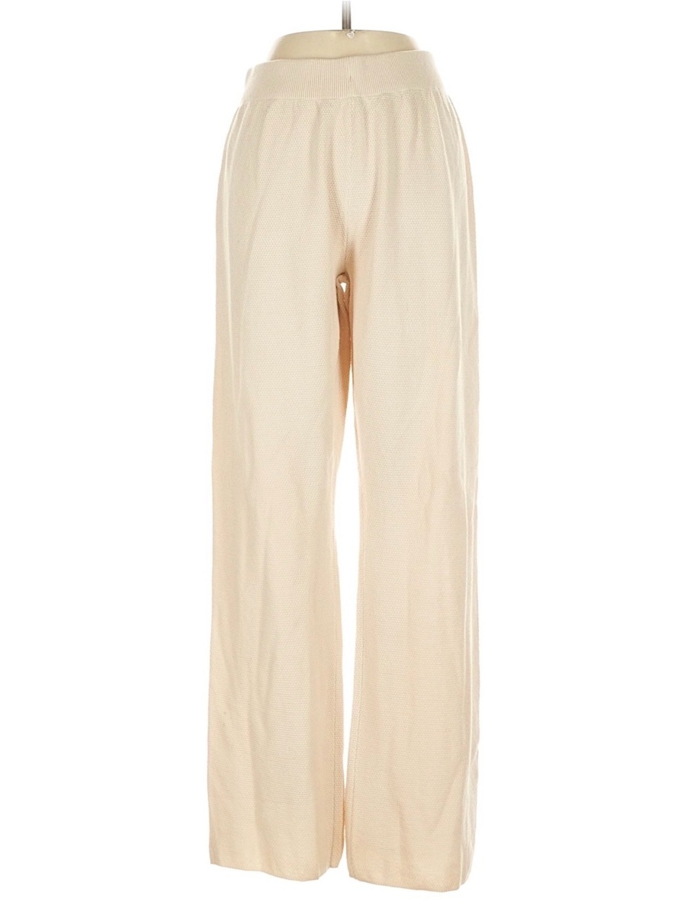Wide-Leg Cream Women's Pants